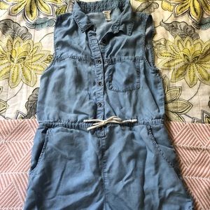 Chambray Romper
